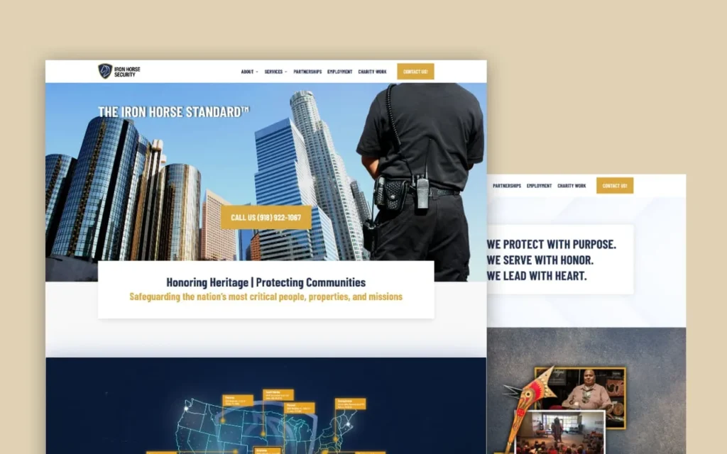 IronHorse Security Website - Designed by Chibuzor Nwankwo - Product Designer (UI/UX) | WordPress Developer | Web Designer